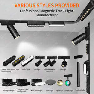 Bon prix Micro aspiration magnétique Led rail d'éclairage système de plafond extensible Led piste boule lumières pour pendentif lumière magnétique piste - Product Image 2