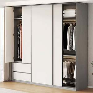 การออกแบบที่ทันสมัยในตู้เสื้อผ้าติดผนังโดยไม่มีซาก - Product Image 5