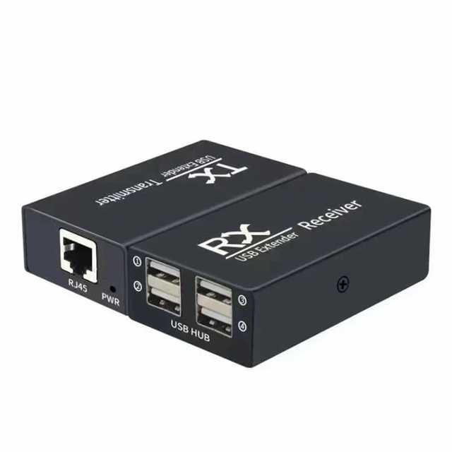 4 Port USB 2.0 Extender Booster POE 120M RJ45 CAT6 Cable USB Hub Adapter Made China for Laptop PC Peripherals U Disk Mouse