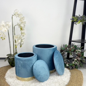 Handmade Convertible Foldable Pouf Ottoman Round Stool Multi-Purpose <strong>Footstool</strong> for Bedroom Living Room Hotel Decor Modern - Product Image 2