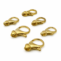 Accessoires de bijouterie OEM personnalisés en laiton massif semi-finis, fermoirs mousquetons, gravure de logo personnalisée, placage électrolytique sur mesure, ODM