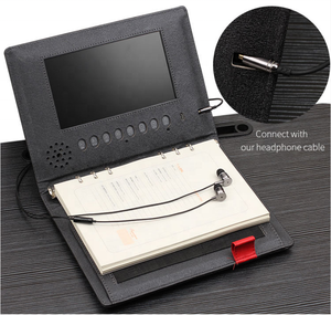 Ensemble VIP de luxe, agenda numérique électronique noir avec logo personnalisé, chargeur de <span class=keywords><strong>téléphone</strong></span>, carnet intelligent avec batterie externe et USB - Product Image 2