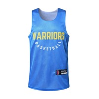 Pakaian Basket Jalanan Latihan Dua Sisi Berbahan Jaring Dua Lapis Lintas Batas, Seragam Tim Unisex, Poliester