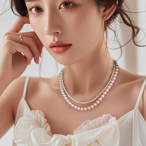 Yuanzhen <span class=keywords><strong>Manka</strong></span> Rosa collar de perlas - Product Image 6