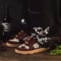 Chaussures de skate brodées étoiles pour femme et homme, baskets décontractées d'extérieur tendance de créateurs, style marche à lacets