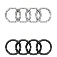 285mm 273mm 192mm 202mm rejilla delantera RearTrunk anillos insignia emblema logo pegatina para AUDI A1 A3 A4 A5 A6 S3 S4 S5 S6 RS3 RS4 RS5