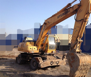 Excavadora de orugas multifunción coreana original usada Hyundai de alta eficiencia Hyundai en buenas condiciones a la venta - Product Image 6