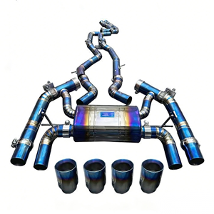 Escape Catback VORTEX Grado 5 Ti 1.5mm Azul Quemado con Válvula para BMW M2C F87 3.0T N55 2014-2019 Precio de Fábrica Silenciador Deportivo - Product Image 1