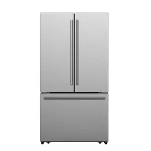 Grand réfrigérateur domestique à portes françaises à commande électronique 21 Cuft