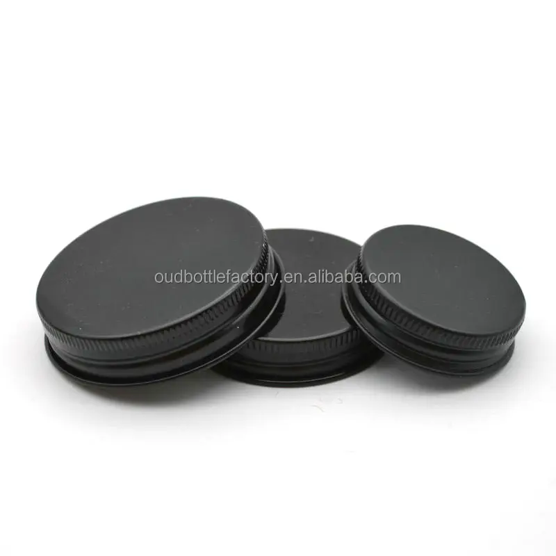 wholesale black metal aluminium lid 89-400 70-400 58-400 53-400 48-400 43-400 42-400 38-400 28-400 24-400 22-400 20-400