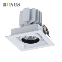 Spot LED encastré COB orientable et réglable 30W pour plafond, usage commercial