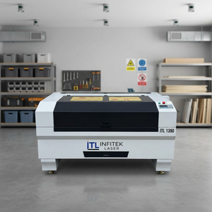 ระบบแกะสลักและตัดด้วยเลเซอร์ CO2 รุ่น Infitek Industrial 1390 กำลัง 100W ระบายความร้อนด้วยน้ำ เครื่อง CNC ใหม่ รองรับไฟล์ DXF สำหรับงานไม้ หนัง MDF คุณภาพสูง - Product Image 2