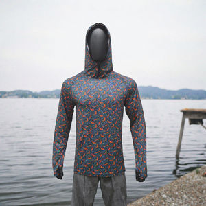 Ropa de Pesca Sublimada Personalizada, Transpirable, con Protección UV UPF 50+, Camiseta con Capucha de Pesca con Protección UV para Hombre, Manga Larga - Product Image 3