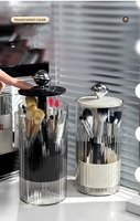Commode anti-poussière bureau automatiquement surélevé et abaissé boîte de rangement de maquillage crayon à sourcils brosse seau