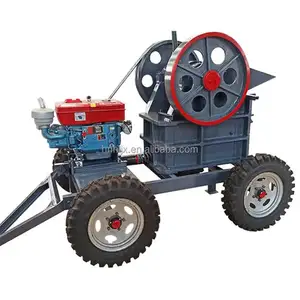 Hot Selling Mobile Pe150x250 Pe200x300 Pe200x350 Diesel Engine Jaw Crusher High Quality Small Portable Jaw Crusher Machine