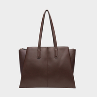 Sac fourre-tout tendance en cuir PU grande capacité pour femme, imperméable, avec fermeture éclair, poignée supérieure, sac à bandoulière, sac à main professionnel avec poches