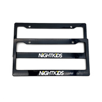 Cadre de plaque d'immatriculation rectangulaire décoratif à effet 3D personnalisé pour modification de voiture, spécifications américaines, vente chaude