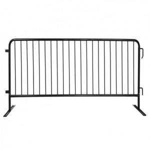Barrière de contrôle des foules <span class=keywords><strong>en</strong></span> acier galvanisé avec pieds détachables, barricade piétonne <span class=keywords><strong>en</strong></span> métal portable <span class=keywords><strong>pour</strong></span> événements et chantiers - Product Image 3