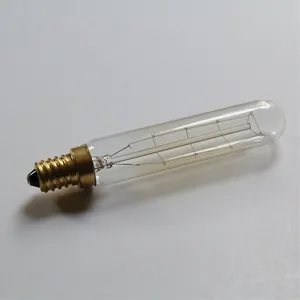 40W 220V Retro Edison Incandescent Light T20 E14 Tungstène Filament Lampes Réfrigérateur Ampoule Pour Suspension Lustre Éclairage