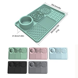 <span class=keywords><strong>Tappetino</strong></span> Multifunzione in Silicone <span class=keywords><strong>per</strong></span> <span class=keywords><strong>Cani</strong></span> e Gatti, Anti-Ingozzamento, con Funzione Slow Feeder e Puzzle, Ciotola Distrazionale con Ventosa <span class=keywords><strong>per</strong></span> Alimenti - Product Image 6