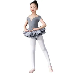 Custom design girls training dancewear ginnastica body dance dress adulti tutu gonne