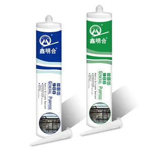 MH988 Acid Sealant 300ml GP Acetic Door Windows Silicone Transparent Translucent Waterproof Mirror Sealant Glass For Silicon