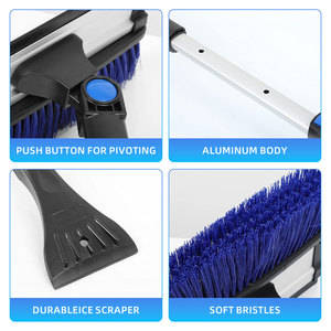 Nhựa 2-in-1 có thể thu vào kính thiên văn nhôm dài xử lý cửa sổ <span class=keywords><strong>scraper</strong></span> <span class=keywords><strong>Ice</strong></span> <span class=keywords><strong>scraper</strong></span> và tuyết bàn chải cho xe kính chắn gió - Product Image 5