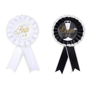 Insignias de novia y novio para una sola fiesta, accesorios para fotos de <span class=keywords><strong>boda</strong></span>, recuerdos de <span class=keywords><strong>boda</strong></span> - Product Image 1