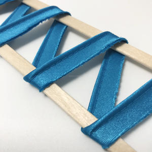 10mm haute qualité Polyester Satin biais passepoil <span class=keywords><strong>cordon</strong></span> 100% Polyester bord bande pour vêtements sacs chaussures Textiles de maison - Product Image 1