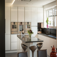 Armoires de cuisine modulaires modernes de luxe YALIG avec design écologique, charnières, évier, robinet et accessoires
