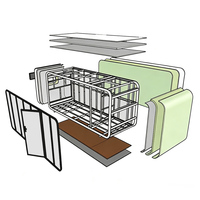 Cabane préfabriquée moderne, bureau de jardin insonorisé, studio de jardin, mini-maison modulaire avec certification CE