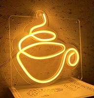 Enseigne lumineuse LED néon personnalisée, texte et logo sur mesure, lampe néon murale pour café, bar, restaurant, décoration murale professionnelle