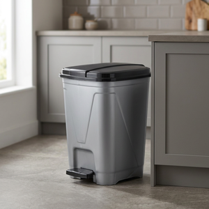 CATEEM Durable 50L Premium PP Plastic Eco-Friendly Space-Saving Pedal Trash <b>Bin</b> Hands-Free Feature for <b>Kitchen</b> Office More Use - Product Image 3