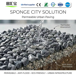 Gravier perméable à la résine pour la ville éponge, pavage <span class=keywords><strong>urbain</strong></span> durable, kit de pavés écologiques pour l'infiltration de l'eau - Product Image 1