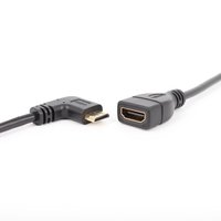 Câble adaptateur mini USB-A vers mini USB-A à angle droit avec cuivre sans oxygène pour tablettes et ordinateurs portables