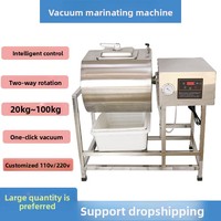 Máquina de marinado al vacío de sobremesa, modelo comercial, controlada por computadora, para carne, verduras, pollo y hamburguesas en restaurantes.