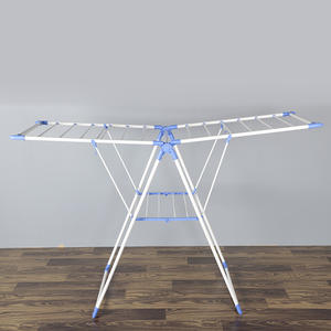 Séchoir à <span class=keywords><strong>linge</strong></span> pliable à 2 niveaux, intérieur/extérieur, ailes réglables en hauteur, séchoir portable pour vêtements et serviettes - Product Image 3