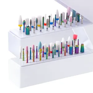 30pcs Nail <b>Drill</b> <b>Bits</b> Ceramic Diamond Cuticle Efile Tungsten Carbide Milling Cutter for Manicure Remover Acrylic Gel Nail Tools - Product Image 2