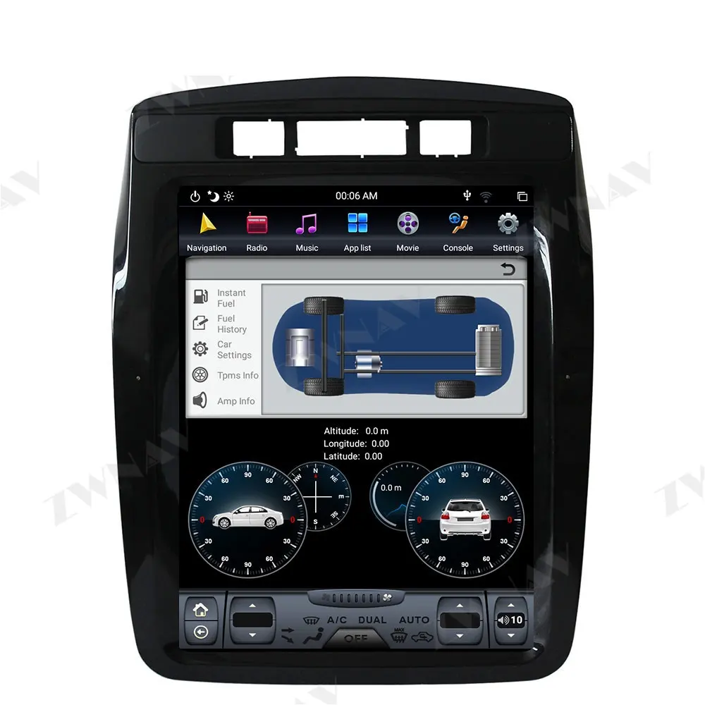 ZWNAV Android 9.0 64GB Tesla Stile Autoradio di Navigazione GPS Per Il VW Volkswagen Touareg 2010-2019 Stereo Auto unità di Testa auto Lettore