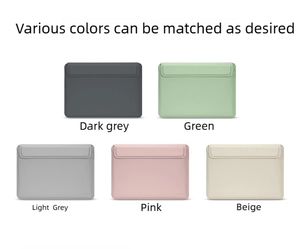 Funda de Piel Suave para Portátil, Ideal para Computadoras Ultra Portátiles, con Bolsa para Accesorios, Soporte Ajustable para Portátil - Product Image 3