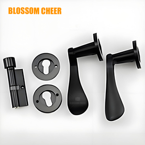 Modern <strong>Black</strong> <strong>Door</strong> Lever Mortise Cylinder Handle Latch Key Design Wooden Bedroom Bathroom Paint Booth <strong>Knob</strong> Lock Set Window Use - Product Image 1
