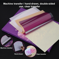 Papier transfert pour tatouage rose format A4, papier de transfert pour pochoir de tatouage 4 plis, 100 pièces, papier transfert thermique pour tatouage