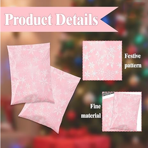 Enveloppe d'expédition pour petites entreprises, sac à ordures auto-adhésif rose en plastique polyéthylène pour emballage de cadeaux - Product Image 4