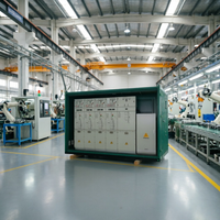 Appareillage de distribution d'énergie triphasé modulaire 630A, isolé au gaz SF6 12kV, prêt pour les réseaux intelligents, en coffret métallique, IP67, RMU