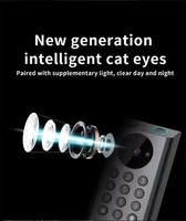 Caméra étanche IP68 interphone vidéo serrure de porte à pêne dormant intelligente Tuya Wifi Alexa sonnette empreinte digitale Code NFC serrure de porte numérique