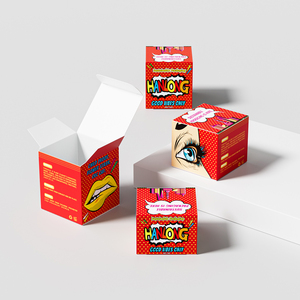 Boîte d'emballage écologique en papier recyclé de qualité alimentaire, impression personnalisée, fermeture magnétique, pour biscuits, gâteaux, chocolat - Product Image 1