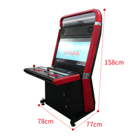 Machine d'arcade de combat à monnayeur 2 joueurs 18 bits avec écran 1080p de 32 pouces, commandes Sanwa et jeux multiples