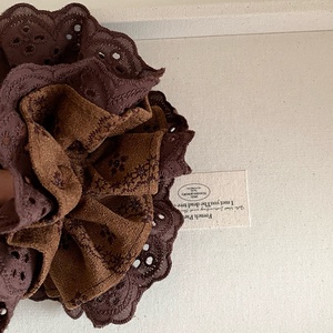 Chouchous épais et fins pour fille automne <span class=keywords><strong>hiver</strong></span> couleur unie Chic Vintage élégant pour queue de cheval en Stock accessoire pour cheveux - Product Image 3