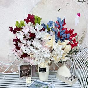 Arrangement de fleurs simulées pour la gloire du matin herbe de mariage fleur de mariage unique faite matériau de plafond d'auditorium pour hôtels - Product Image 2