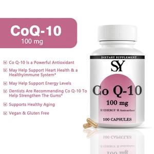 Cápsulas de coenzima <span class=keywords><strong>Q10</strong></span> orgánica suministradas por el fabricante para beneficio de mujeres y hombres, suplemento de cápsulas de COQ 10 saludable para la función cardíaca - Product Image 3